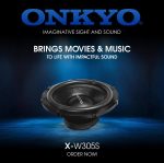 ساب ووفر 12 خودرو اونکیو ژاپن مدل Onkyo X-W305S 2000w max - Image 4