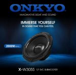 ساب ووفر 12 خودرو اونکیو ژاپن مدل Onkyo X-W305S 2000w max