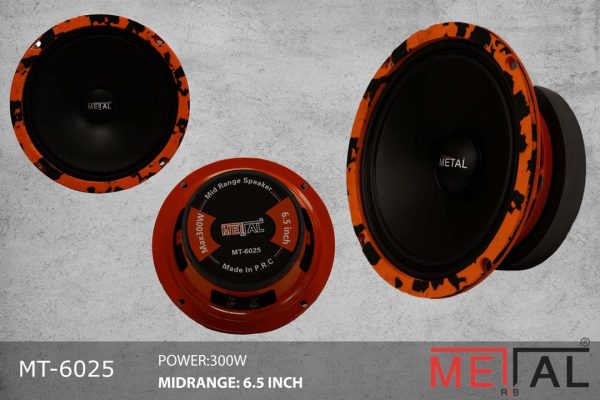 میدرنج 6.5 متال 300W مدل 2025 MT-605 METAL