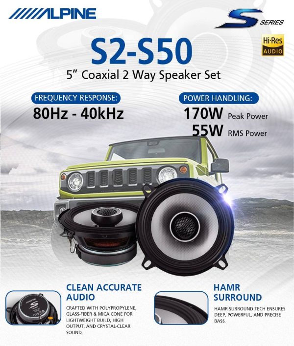 بلندگو آلپاین Alpine S2-S50