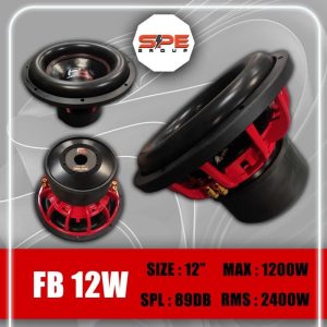 ساب‌ووفر 12 SPL 2500w max برند اف بی ۲ مدل FB۲ Audio FB
