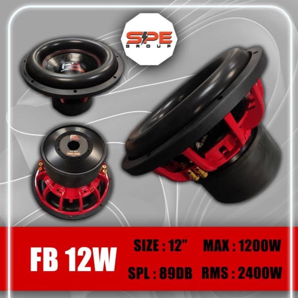 ساب‌ووفر 12 SPL 2500w max برند اف بی ۲ مدل FB۲ Audio FB