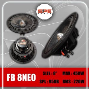 میدرنج ۸ اینچ حرفه ای نئودیوم اف بی ۲ مدل fb-۸neo FB AUDIO 2
