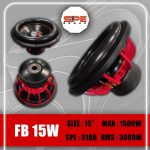 ساب ووفر 15 SPL 1500w برند FB AUDIO 2 اف بی 2مدل FB-15W برند:اف بی