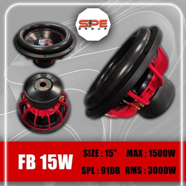 ساب ووفر 15 SPL 1500w برند FB AUDIO 2 اف بی 2مدل FB-15W برند:اف بی