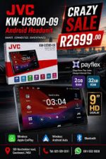 مانیتور اندروید جی وی سی مدل JVC KW-U3000-09